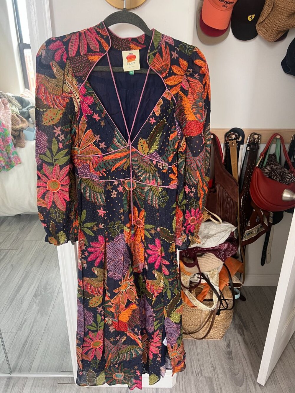 Farm Rio Floral Midi Dress | XS - Picture 3 of 6